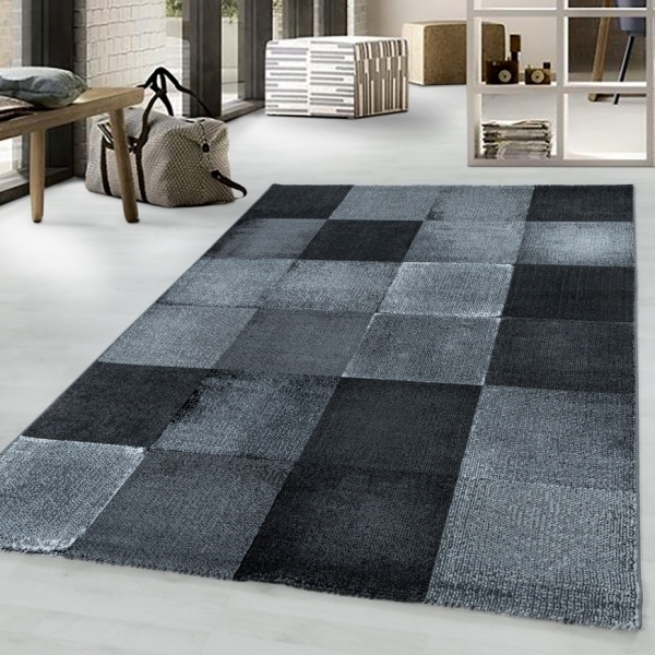 Costa Contemporary Black Rugs